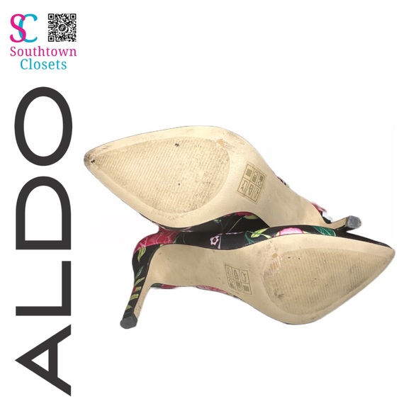 ALDO Floral Multicolor Socks Booties / Mid-Calf Boots Size 6.5 - Picture 6 of 6